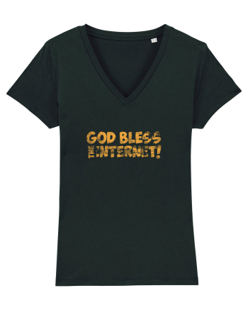 God Bless the Internet! (grunge) Black