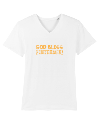 God Bless the Internet! (grunge) White