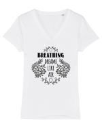 Tricou de visători Tricou mânecă scurtă guler V Damă Evoker