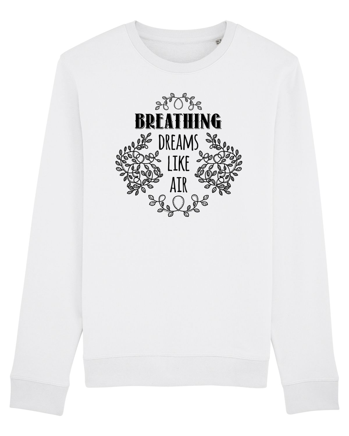 Bluză mânecă lungă Unisex Rise White