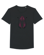 Gemeni Rosu Tricou mânecă scurtă guler larg Bărbat Skater