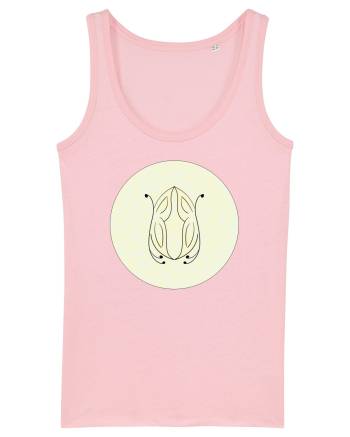 Fluturi in Gradina Galbena Cotton Pink