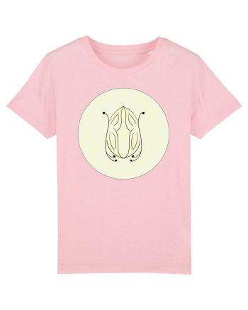 Fluturi in Gradina Galbena Cotton Pink
