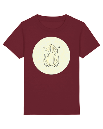 Fluturi in Gradina Galbena Burgundy