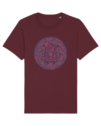 Fluturi in Gradina Mov Burgundy