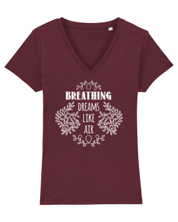Tricou de visători Burgundy