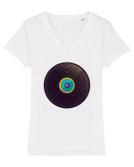 Retro Sound Tricou mânecă scurtă guler V Damă Evoker
