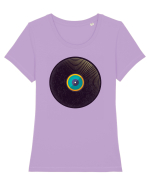 Retro Sound Tricou mânecă scurtă guler larg fitted Damă Expresser
