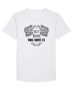 Fă ce-ți place Tricou mânecă scurtă guler larg Bărbat Skater