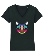 Urban Cat  Tricou mânecă scurtă guler V Damă Evoker