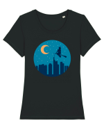 City Witch Tricou mânecă scurtă guler larg fitted Damă Expresser