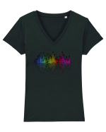 Keep the rhythm Tricou mânecă scurtă guler V Damă Evoker