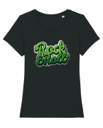 Rock & Roll  Tricou mânecă scurtă guler larg fitted Damă Expresser