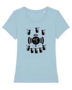 wi-fi cats Tricou mânecă scurtă guler larg fitted Damă Expresser