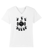 wi-fi cats Tricou mânecă scurtă guler V Bărbat Presenter