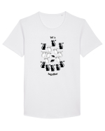 let`s together Tricou mânecă scurtă guler larg Bărbat Skater