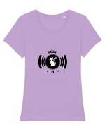wi-fi cat Tricou mânecă scurtă guler larg fitted Damă Expresser