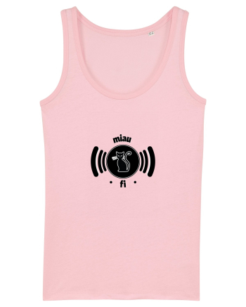 wi-fi black cat Cotton Pink