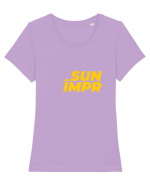 Suntem împreună Tricou mânecă scurtă guler larg fitted Damă Expresser