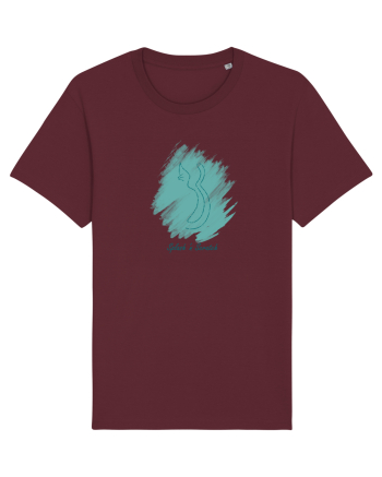 Cat Splash Green Burgundy