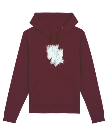 Cat Splash Blue Burgundy