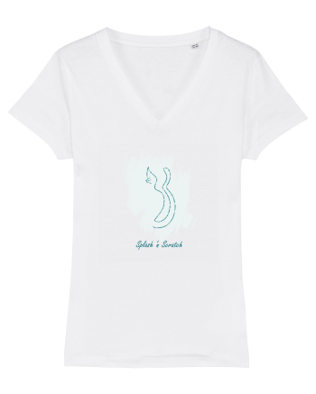 Cat Splash Blue White