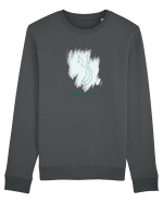 Cat Splash Blue Bluză mânecă lungă Unisex Rise