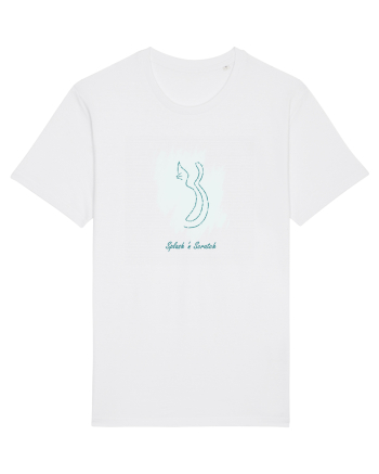 Cat Splash Blue White
