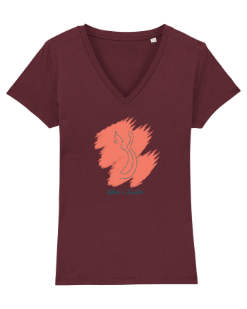 Cat Splash Oranj Burgundy
