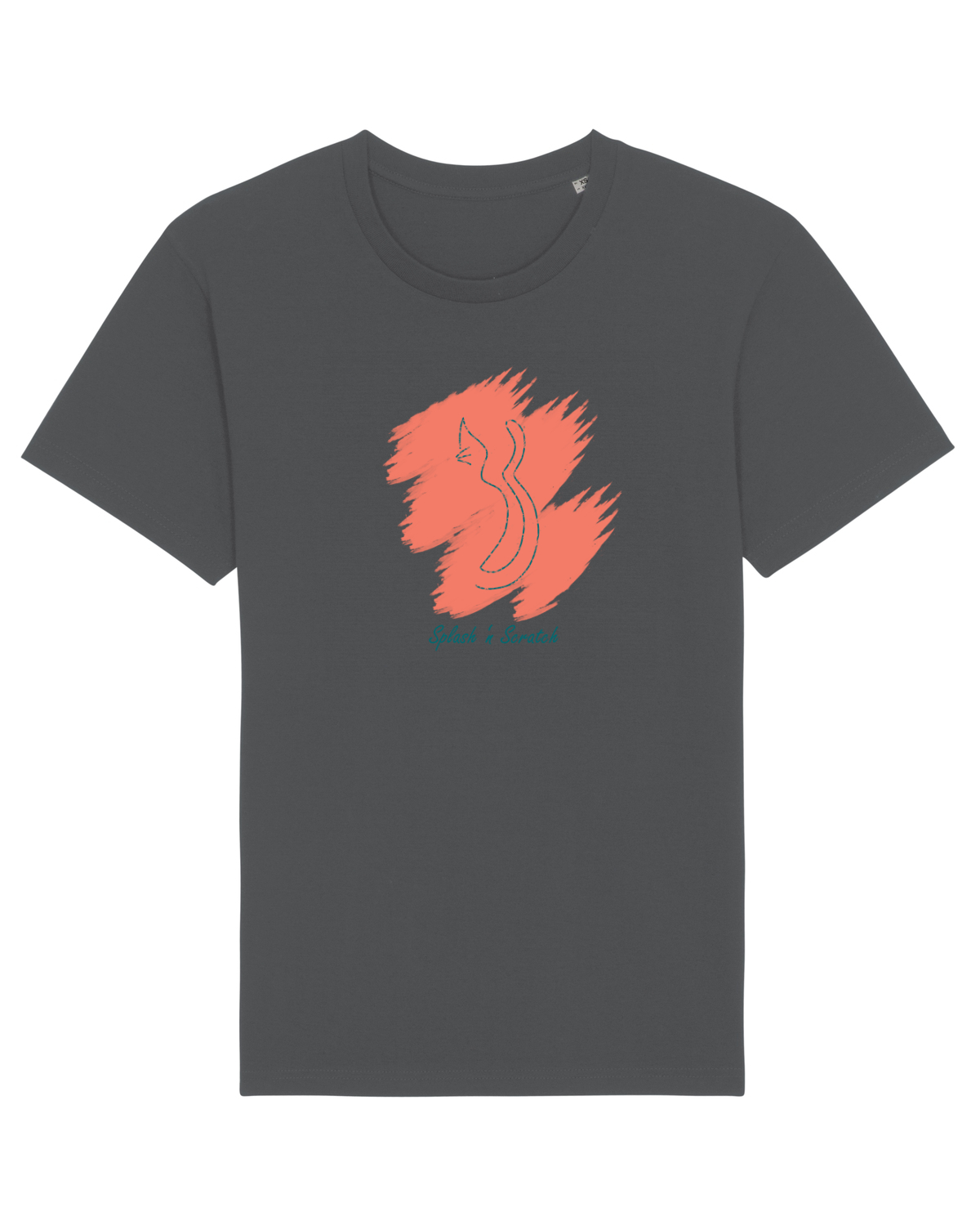 Tricou mânecă scurtă Unisex Rocker Anthracite