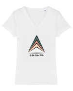 Munte Oranj Tricou mânecă scurtă guler V Damă Evoker