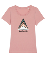 Munte Oranj Tricou mânecă scurtă guler larg fitted Damă Expresser