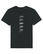 5 pesti comuni Tricou mânecă scurtă Unisex Rocker