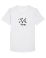 That's FIRE! Tricou mânecă scurtă guler larg Bărbat Skater