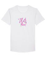 That's FIRE! Tricou mânecă scurtă guler larg Bărbat Skater