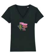 When nothing goes right... Tricou mânecă scurtă guler V Damă Evoker