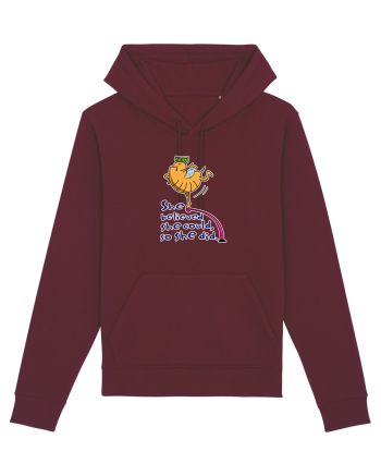 She believe she could, so she did Burgundy