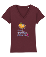 She believe she could, so she did Tricou mânecă scurtă guler V Damă Evoker