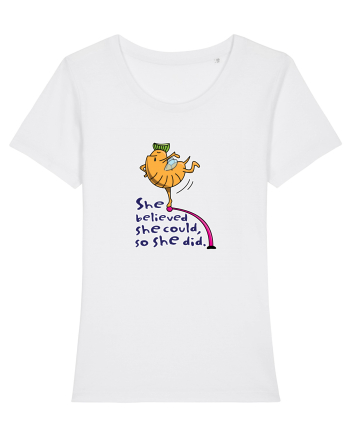 She believe she could, so she did White