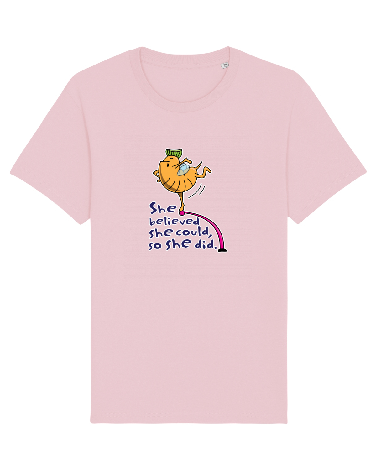 Tricou mânecă scurtă Unisex Rocker Cotton Pink