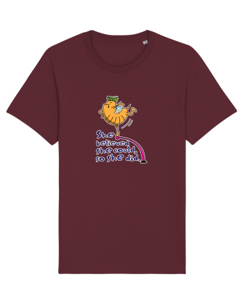She believe she could, so she did Burgundy