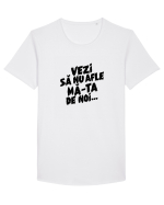 Vezi să nu afle mă-ta de noi... Tricou mânecă scurtă guler larg Bărbat Skater