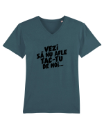 Vezi să nu afle tac-tu de noi... Tricou mânecă scurtă guler V Bărbat Presenter