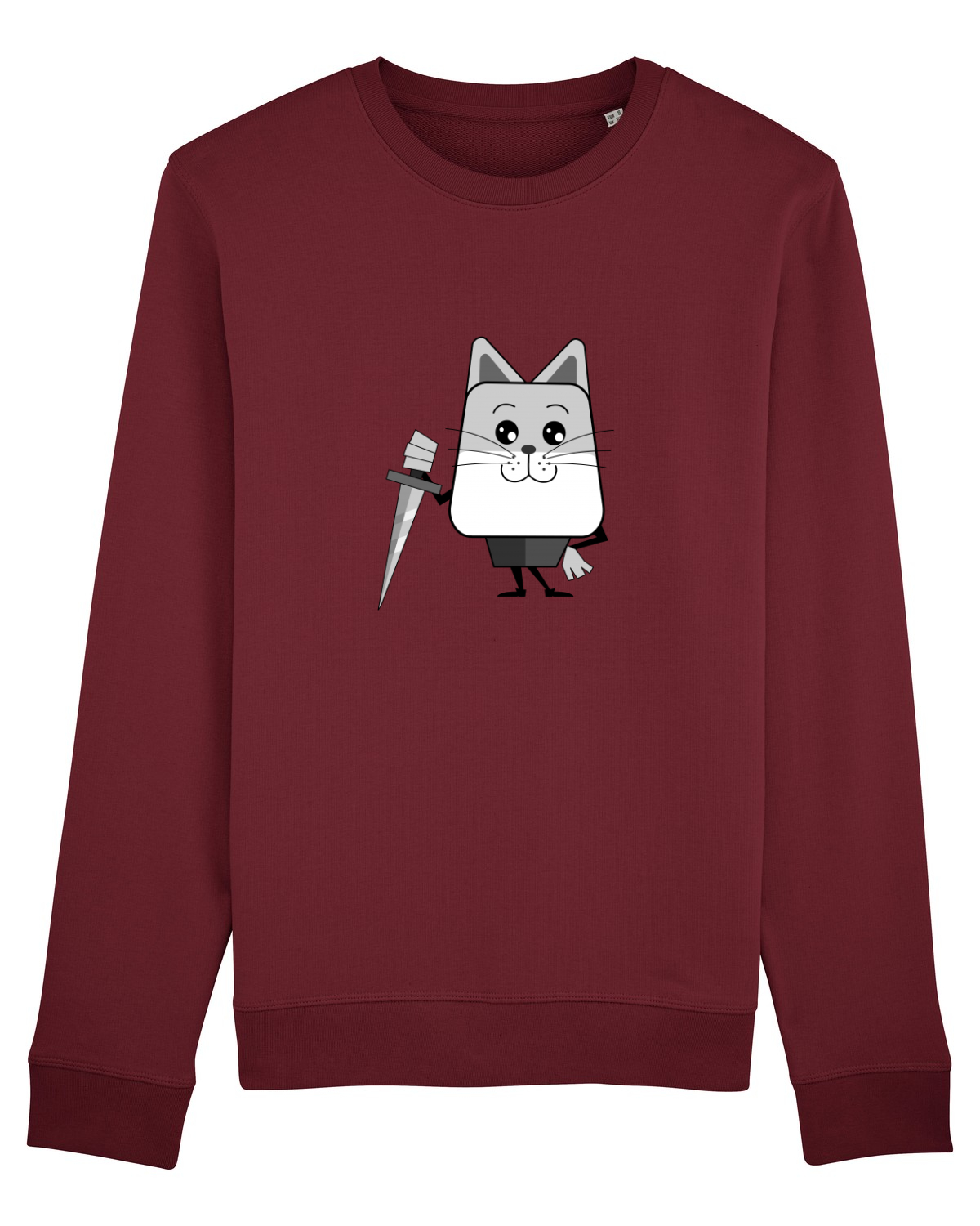Bluză mânecă lungă Unisex Rise Burgundy