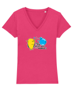 There is no angry way to say Bubbles Tricou mânecă scurtă guler V Damă Evoker