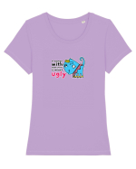 A woman with good shoes is never ugly Tricou mânecă scurtă guler larg fitted Damă Expresser