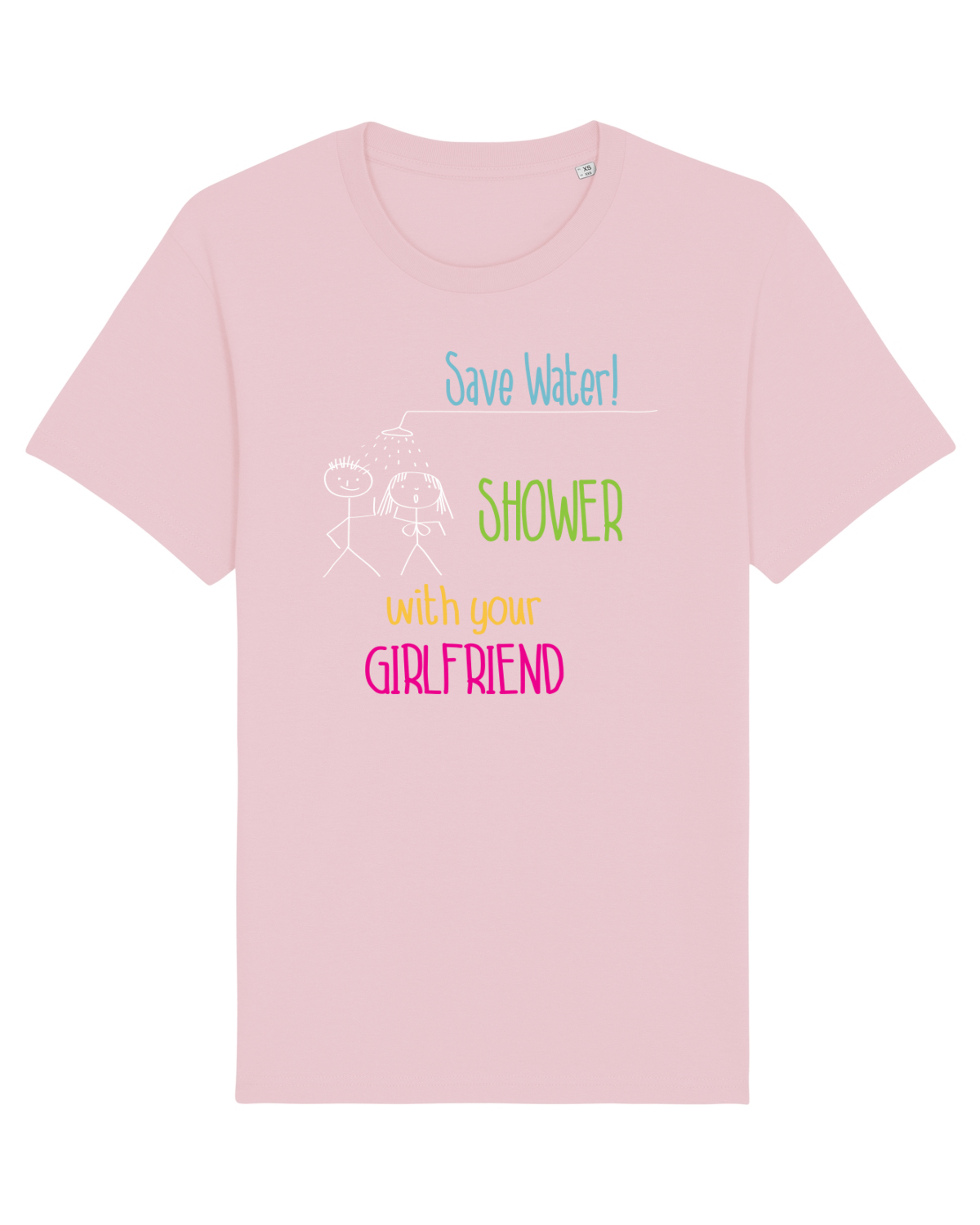 Tricou mânecă scurtă Unisex Rocker Cotton Pink