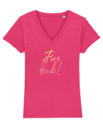 Fire lewk! Tricou mânecă scurtă guler V Damă Evoker