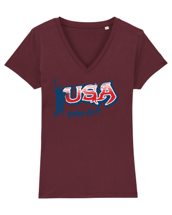 usa baby doll Burgundy