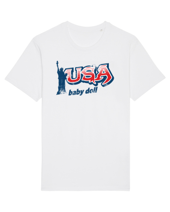 usa baby doll White